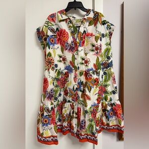 Eliza J colorful floral tiered dress Size 18